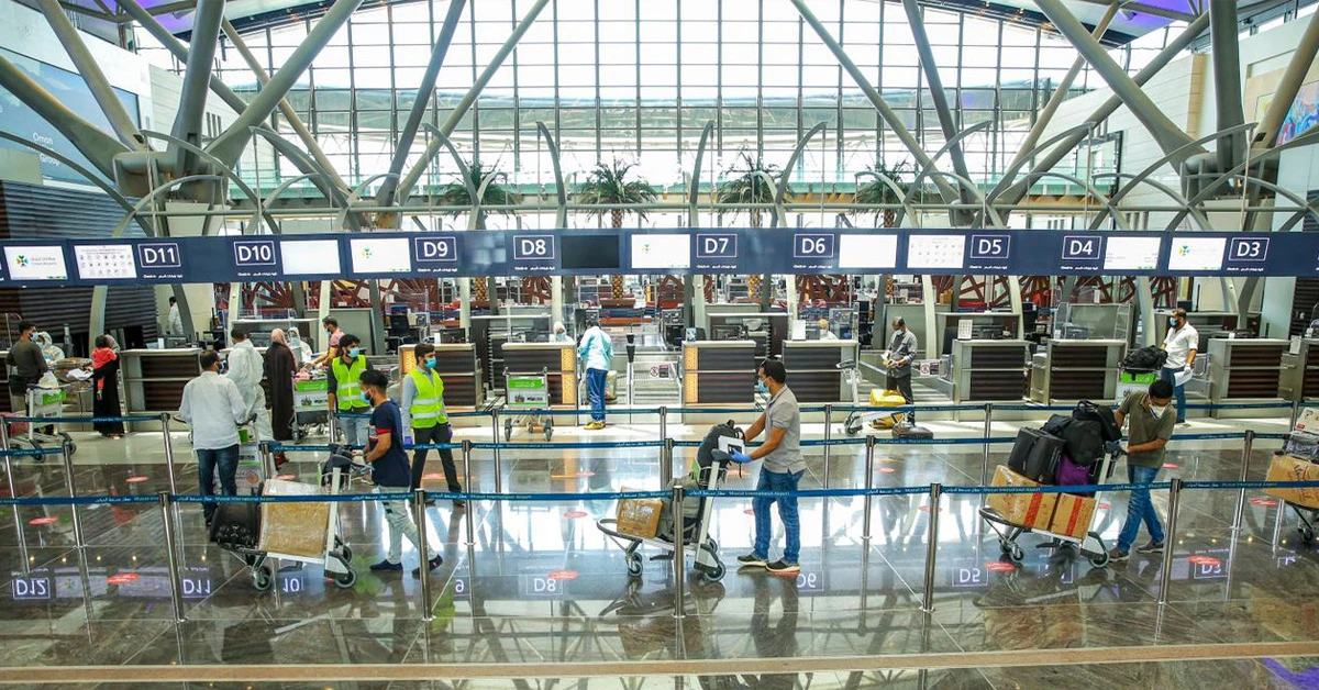 Muscat's airport welcomes visitors to the Sultanate from. (ONA)