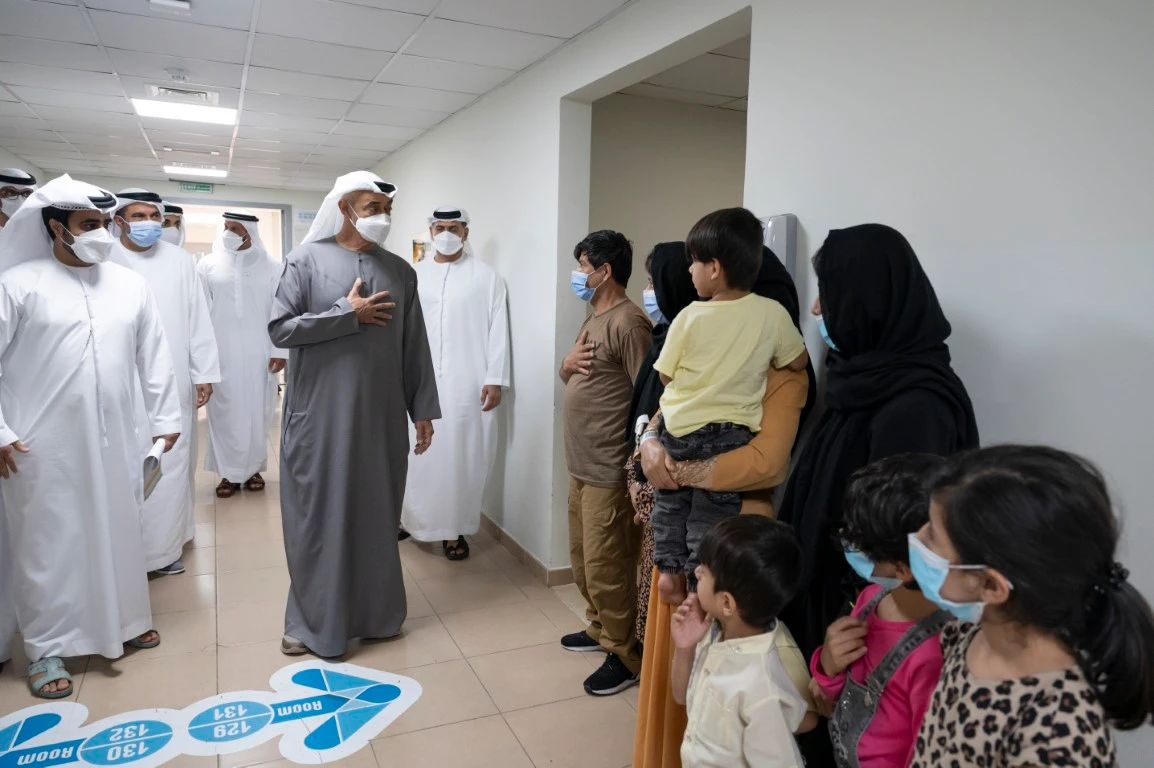 The evacuees are being held at the facility temporarily before they are taken to third countries, including the United States. (WAM)