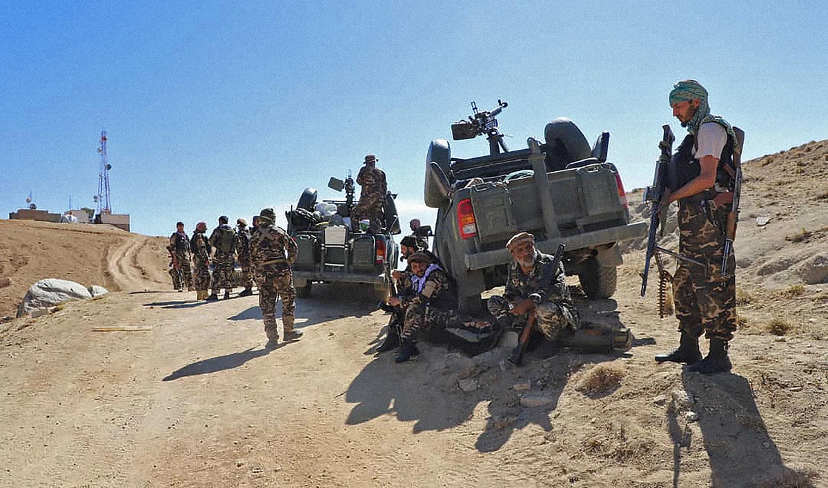 National Resistance Front of Afghanistan (NRFA) forces in Panjshir Valley, northern Afghanistan, on September 3, 2021. (Photo courtesy: NRFA)