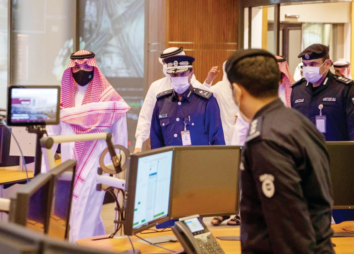 Inside the National Command Center in Doha, Qatar. (SPA)