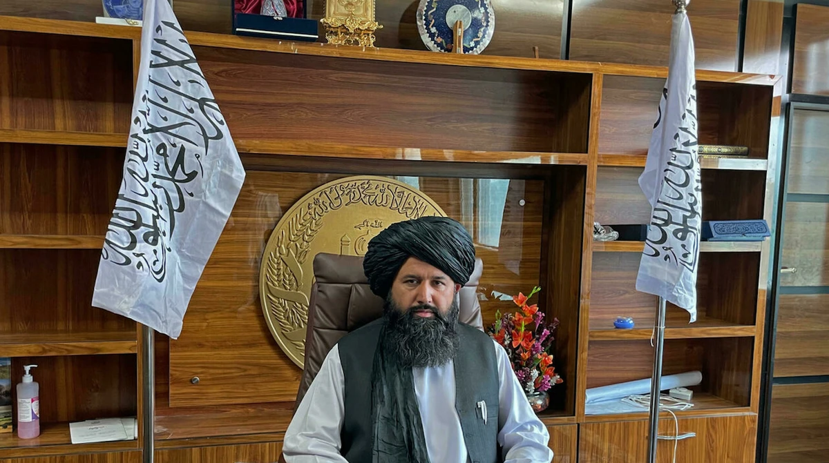 Mullah Neda Mohammad says the Taliban “don’t consider Daesh as a threat.” (File/AFP)