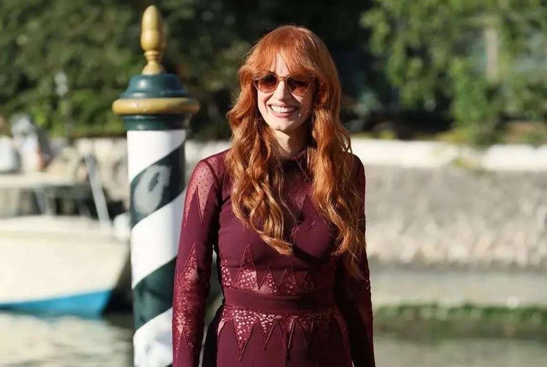 Actress Jessica Chastain dons Zuhair Murad look at Venice Film Festival