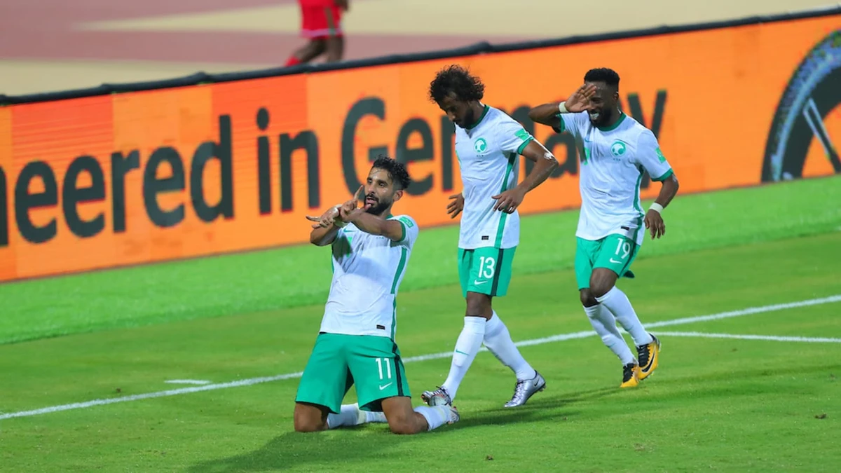 A goal from Saleh Al-Shehri was enough for Saudi Arabia to complete a perfect week in the AFC Asian World Cup Qualifiers and beat Oman. (AFC/the-afc.com)