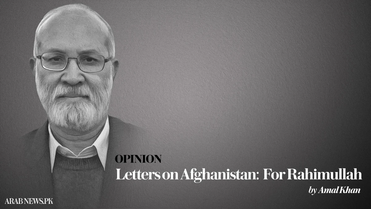 Letters on Afghanistan: For Rahimullah