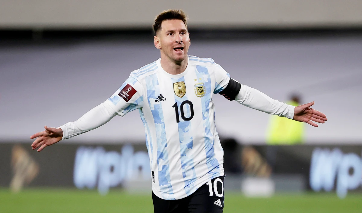The 34-year-old netted all the goals at Argentina’s 3-0 win against Bolivia. (Reuters)