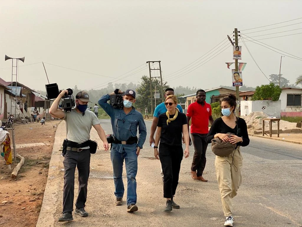 Dana Ballout was in Ghana filming “Trafficked with Mariana Zeller.” (Supplied)