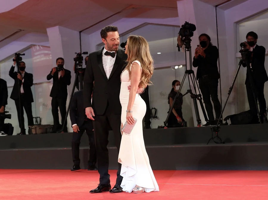 Jennifer Lopez dons Lebanese gown as she hits red carpet with Ben Affleck