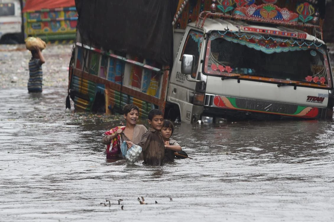 Monsoon season lasts until mid-September in Pakistan. (AFP)