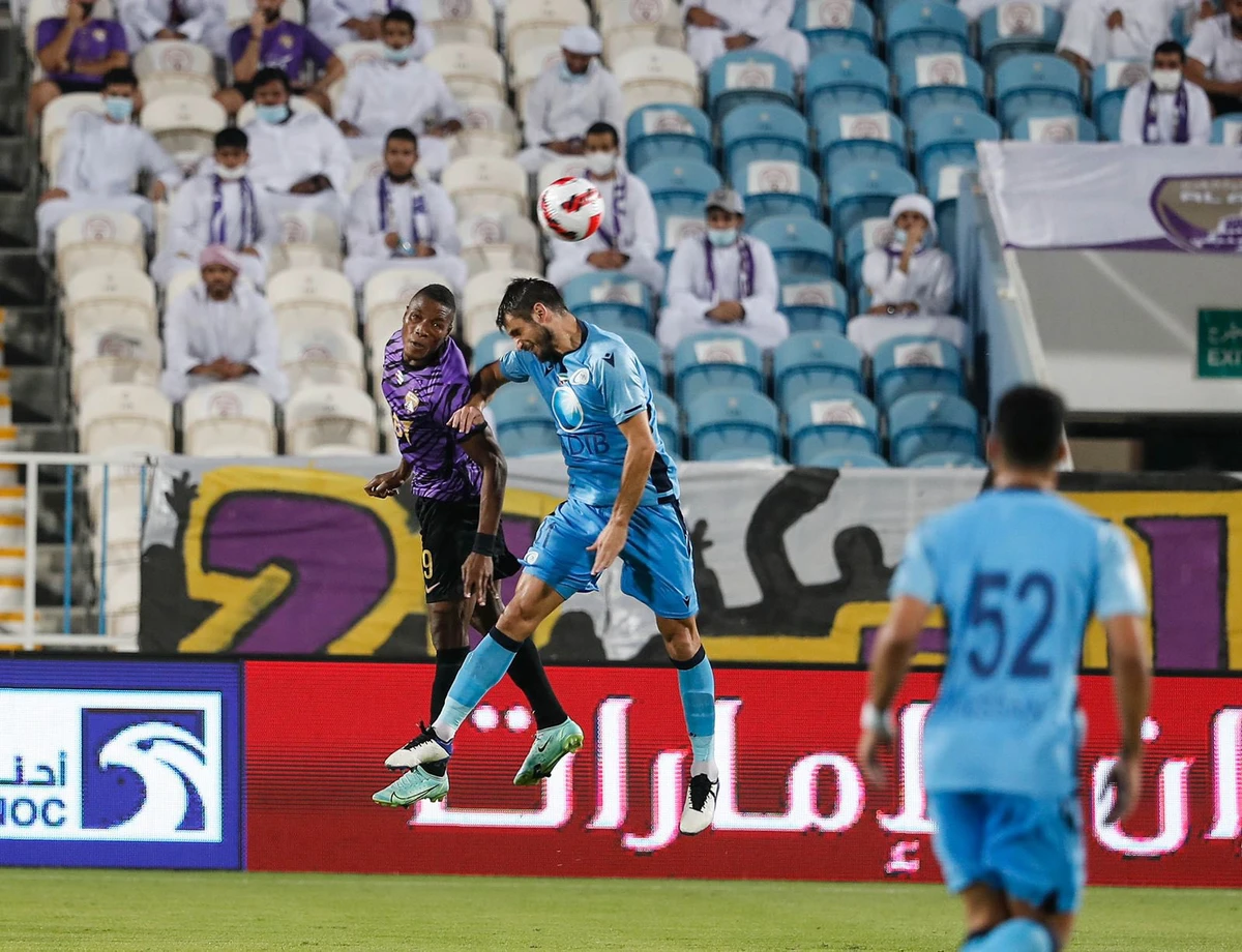 Moroccan international Soufiane Rahimi produced an excellent cross for goal machine Laba Kodjo to score the winner against Baniyas. (@AGLeague_EN)