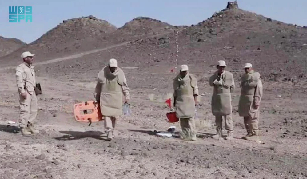 Masam has 32 de-mining teams to protect civilians and ensure that urgent humanitarian supplies are delivered safely. (SPA)
