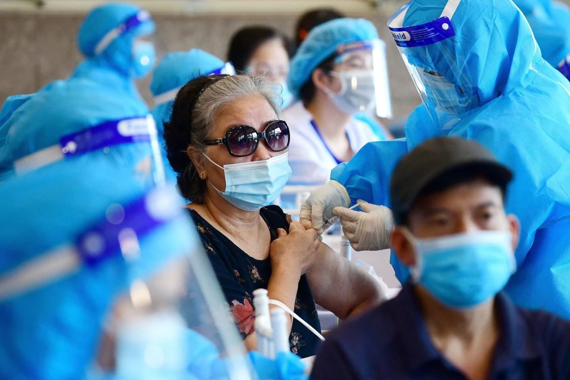 Vietnam’s vaccination rate of 5.2 percent of its 98 million population is one of the region’s lowest. (AFP)