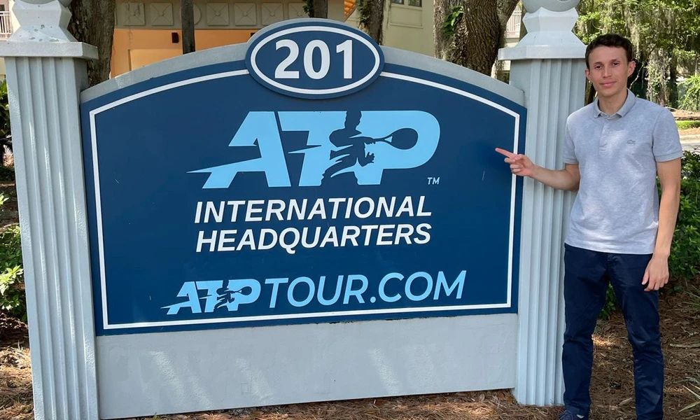 Omar Abdo combines his full time job at the ATP with studying for a Masters degree at NYU. (ATP)