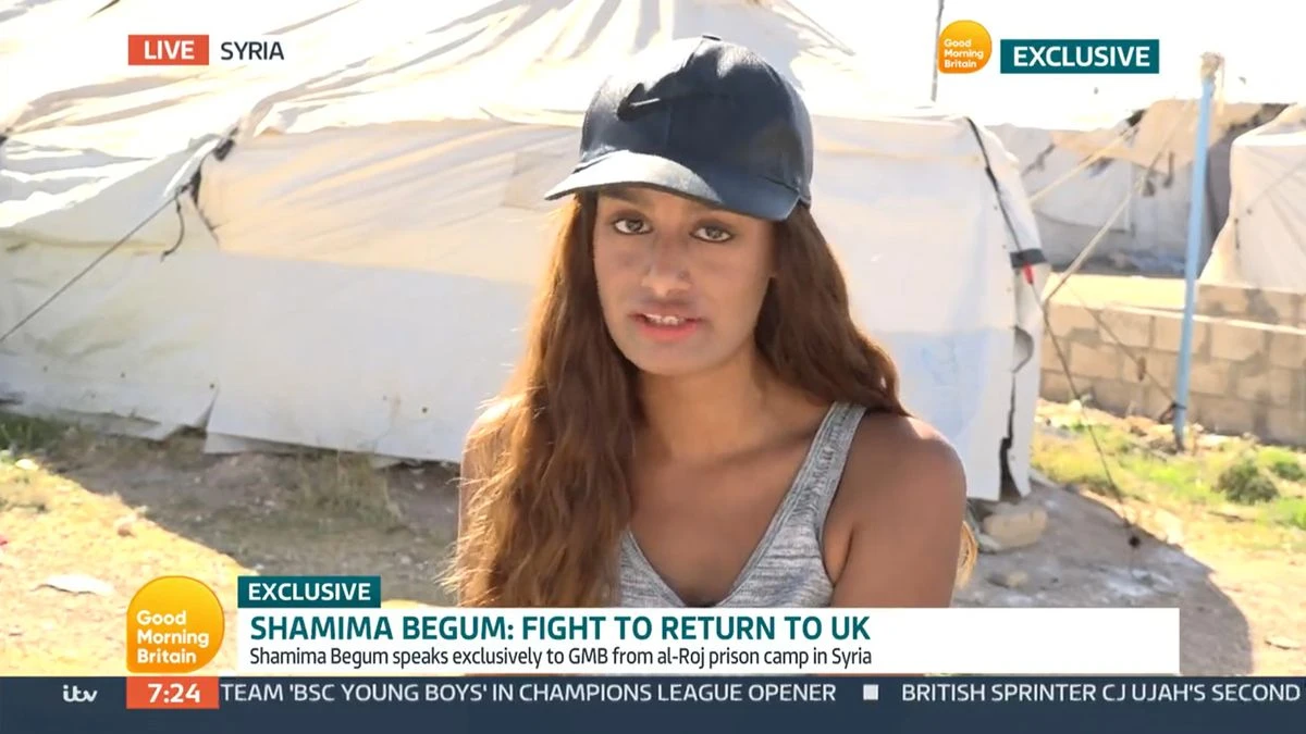 Shamima Begum, who lost her British citizenship after joining Daesh told British TV on Wednesday she would be prepared to return to the UK to face terror charges. (Screenshot/ITV/Good Morning Britain)