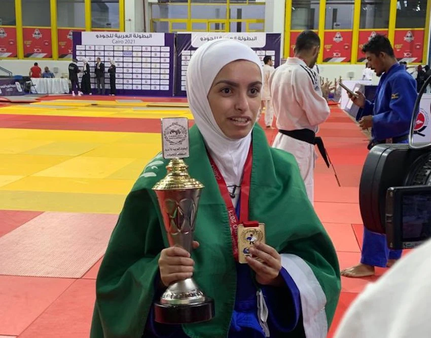 Saudi Arabia’s Fay Al-Juaid wins gold at Arab Judo Championship for the Blind