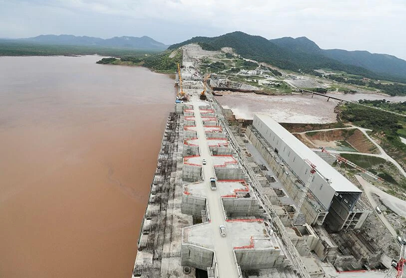 The Grand Ethiopian Renaissance Dam (GERD) on the Blue Nile River, Benishangul-Gumuz Region, Ethiopia. (Reuters)