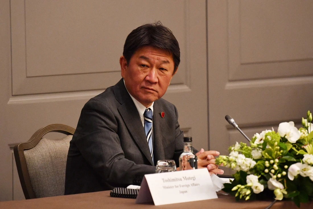 Motegi said he hopes the Expo 2020 Dubai will be a success. (AFP)