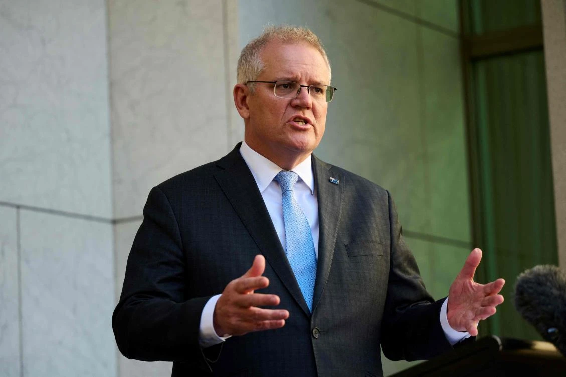 Australian Prime Minister Scott Morrison he understood the French government’s ‘disappointment’ but said he had raised issues with the deal ‘some months ago.’ (AFP)