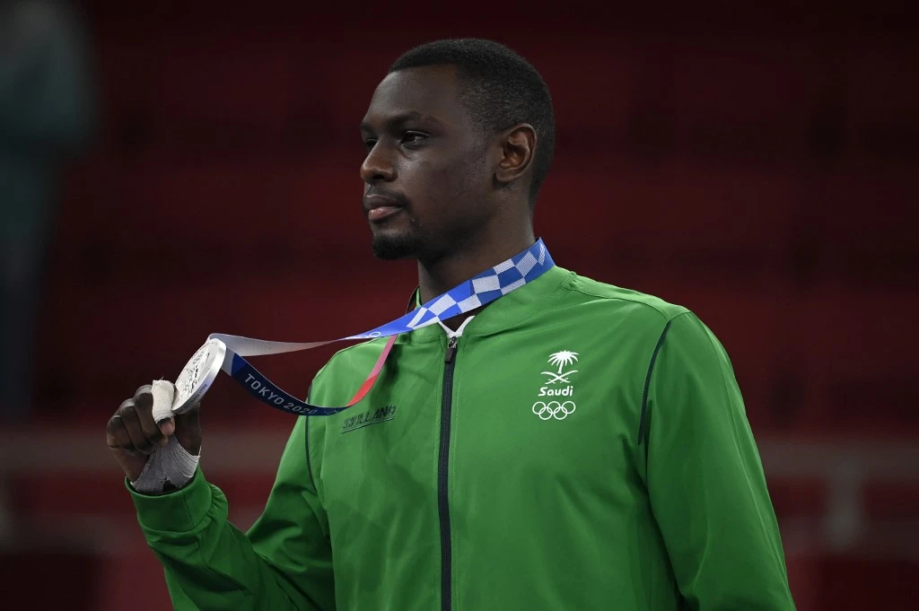Saudi Olympic hero Tarek Hamdi joins training camp for 2021 World Karate Championships in Dubai