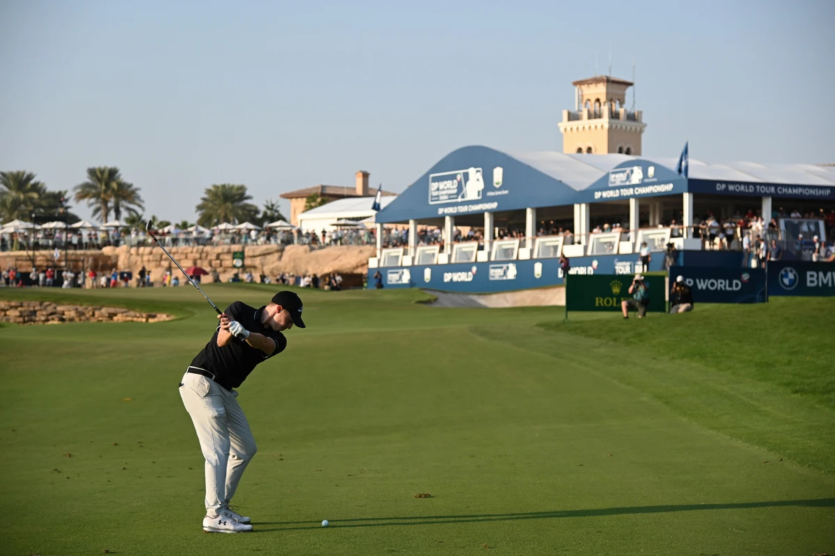 The winner of the Luckiest Ball on Earth competition will join the world's best golfers at Jumeirah Golf Estates in November. (Getty Images Europe)