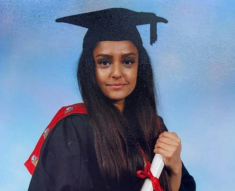An undated handout picture released on September 23, 2021 by the Metropolitan police shows 28 year-old teacher Sabina Nessa. (File/AFP)