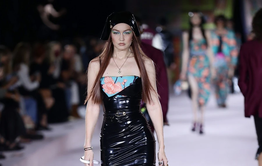 Gigi Hadid, Dua Lipa hit the Versace runway in Milan