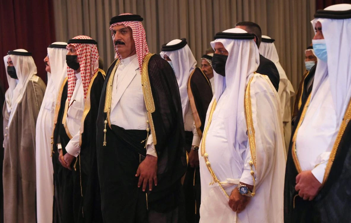 Iraqis attend the conference of peace and reclamation organised by US think-tank Center for Peace Communications (CPC) in Arbil, the capital of northern Iraq's Kurdistan autonomous region, on September 24, 2021. (File/AFP)