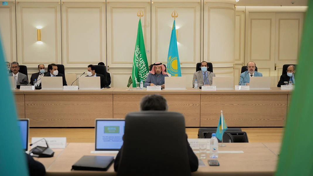 The Saudi delegation met government officials and representatives of major Kazakh companies tok discuss investment opportunities. (SPA)
