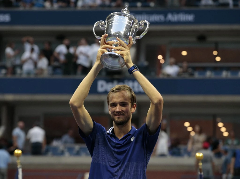 Daniil Medvedev has a chance of becoming the first player outside the “Big Four” to be ranked No.1 on the ATP tour since Andy Roddick in 2003. (AFP)