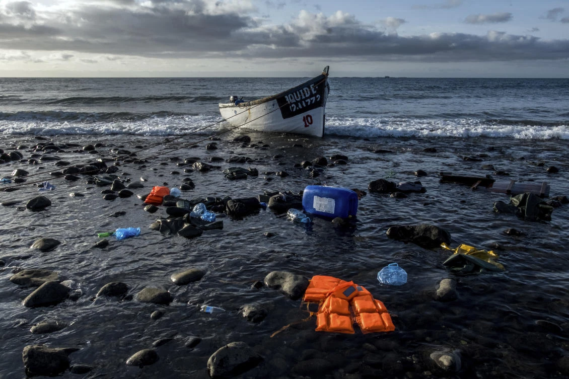 Migrant deaths along the Atlantic route from West Africa to Spain’s Canary Islands reached a record high last month with 379 lives lost, the International Organization for Migration said on Friday. (AP)