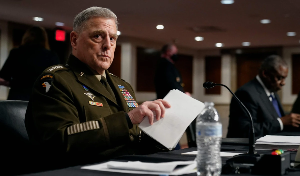 Milley also testified about calls he made to his Chinese counterpart in the waning months of the Trump presidency. (AFP)