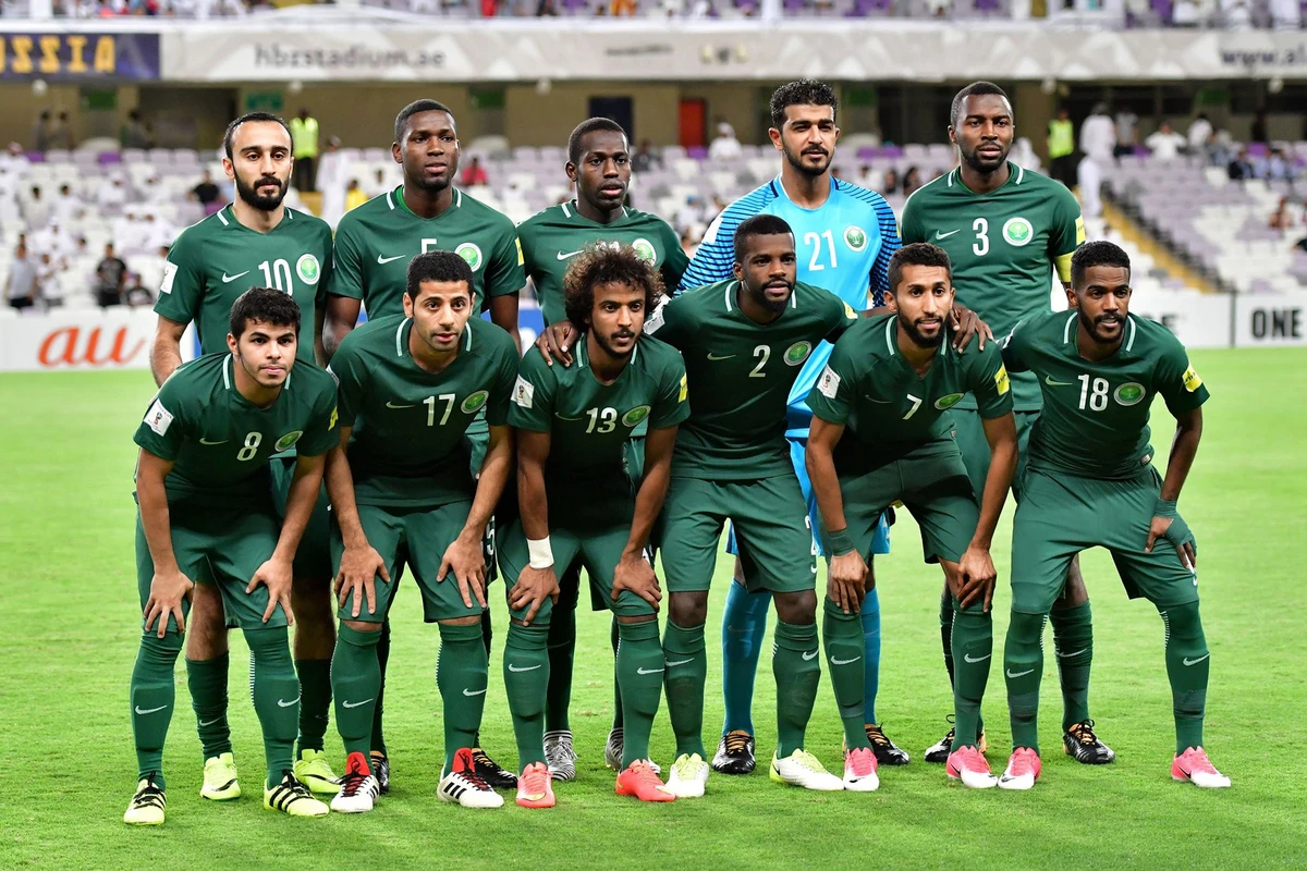 Saudi Arabia's national football team. (SSAF/Facebook)