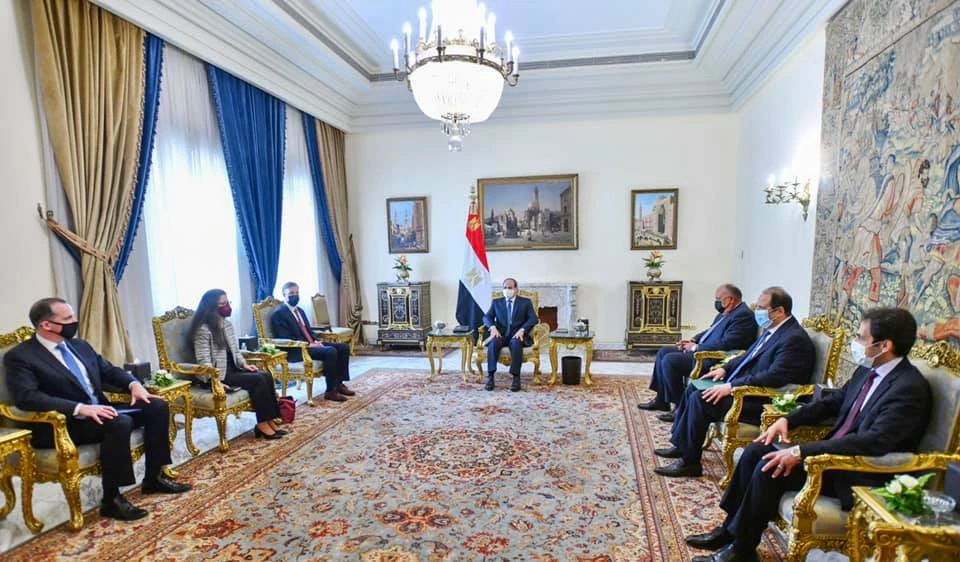 Egypt's El-Sisi and US security adviser discuss Libya, Gaza in Cairo