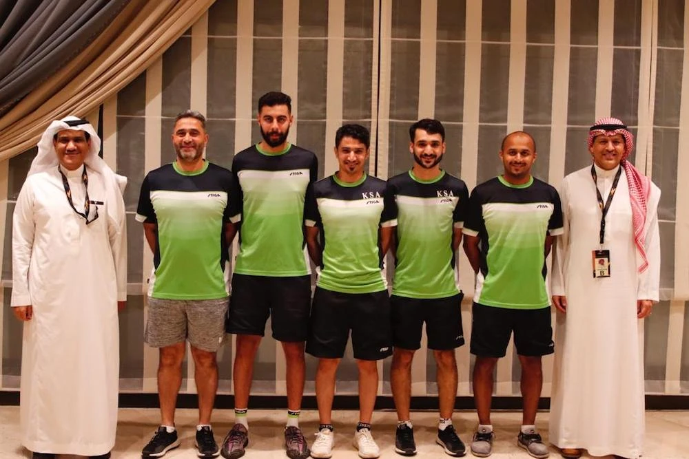 The Saudi Arabian table tennis team have qualified in next year’s World Championships. (Saudi Table Tennis Federation)