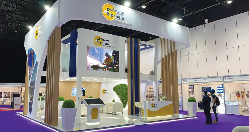 Sipchem presented its diversified portfolio of products at the show in Dubai.