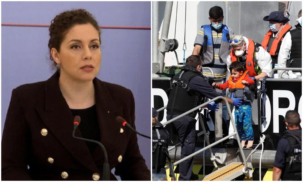 Albania's Olta Xhacka said that any suggestion her country would participate in such a scheme with the UK was “embarrassing.” (Reuters/File Photos)