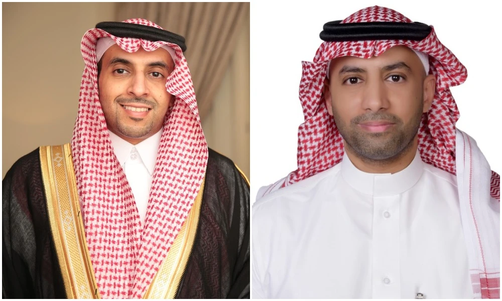 Dr. Feras Alfraih, president of Saudi Society for Blood Disorders (L) and Mohamed Alquwaizani, general manager of Janssen Saudi Arabia (R). (Supplied)