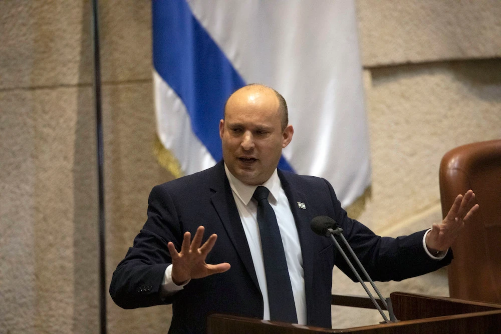 Israeli Prime Minister Naftali Bennett said a terrorist incident directed by Iran targeted Israeli businesspeople. (AP)