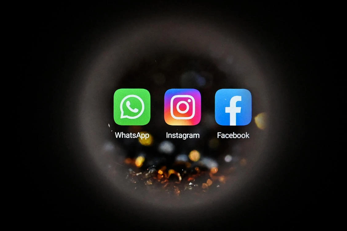 When all three services went dark Monday, it was a stark reminder of the power and reach of Facebook. (AFP)