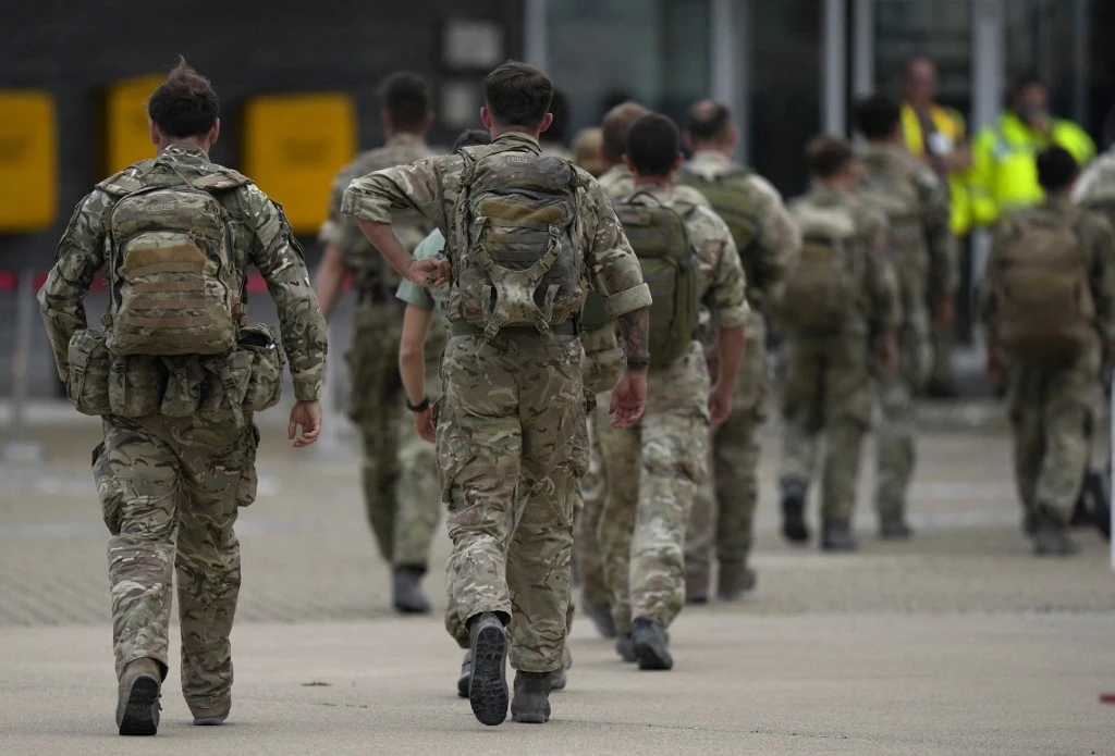 he British Armed Forces have been called up to support data-collection efforts on thousands of Afghan refugees who are living in hotels. (File/AFP)