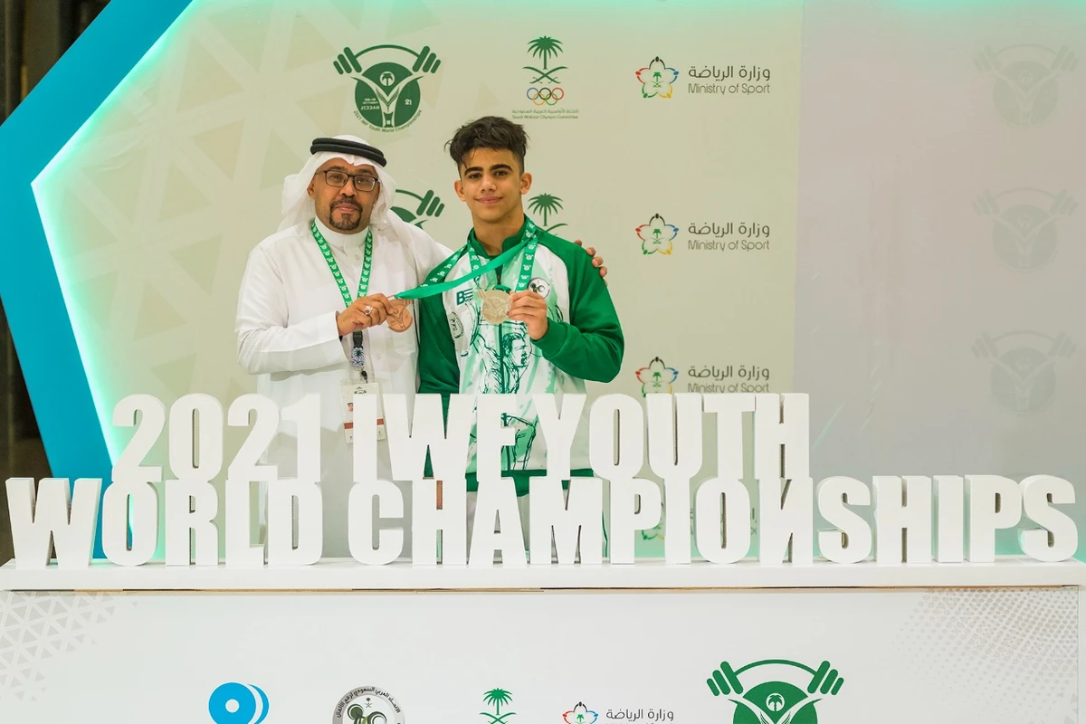 Saudi weightlifter Ali Majed wins bronze at 2021 IWF Youth World Cup