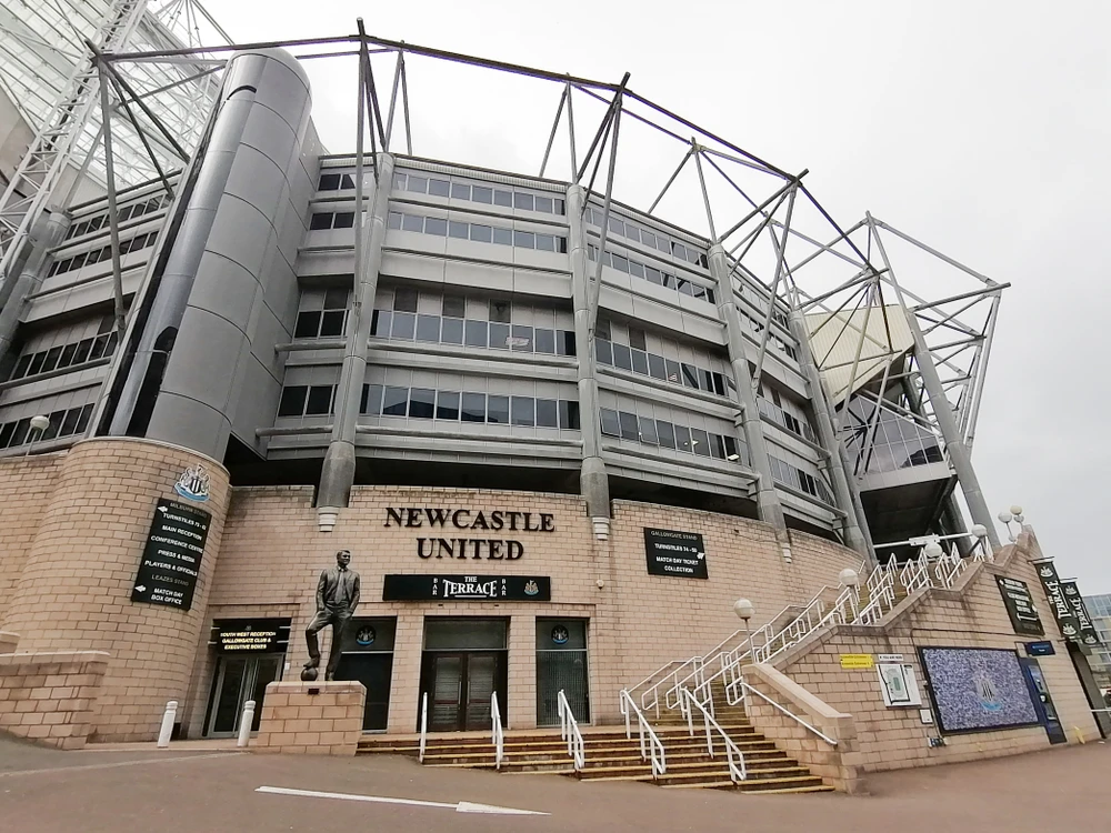 Newcastle United's ground, St James' Park (Shutterstock)