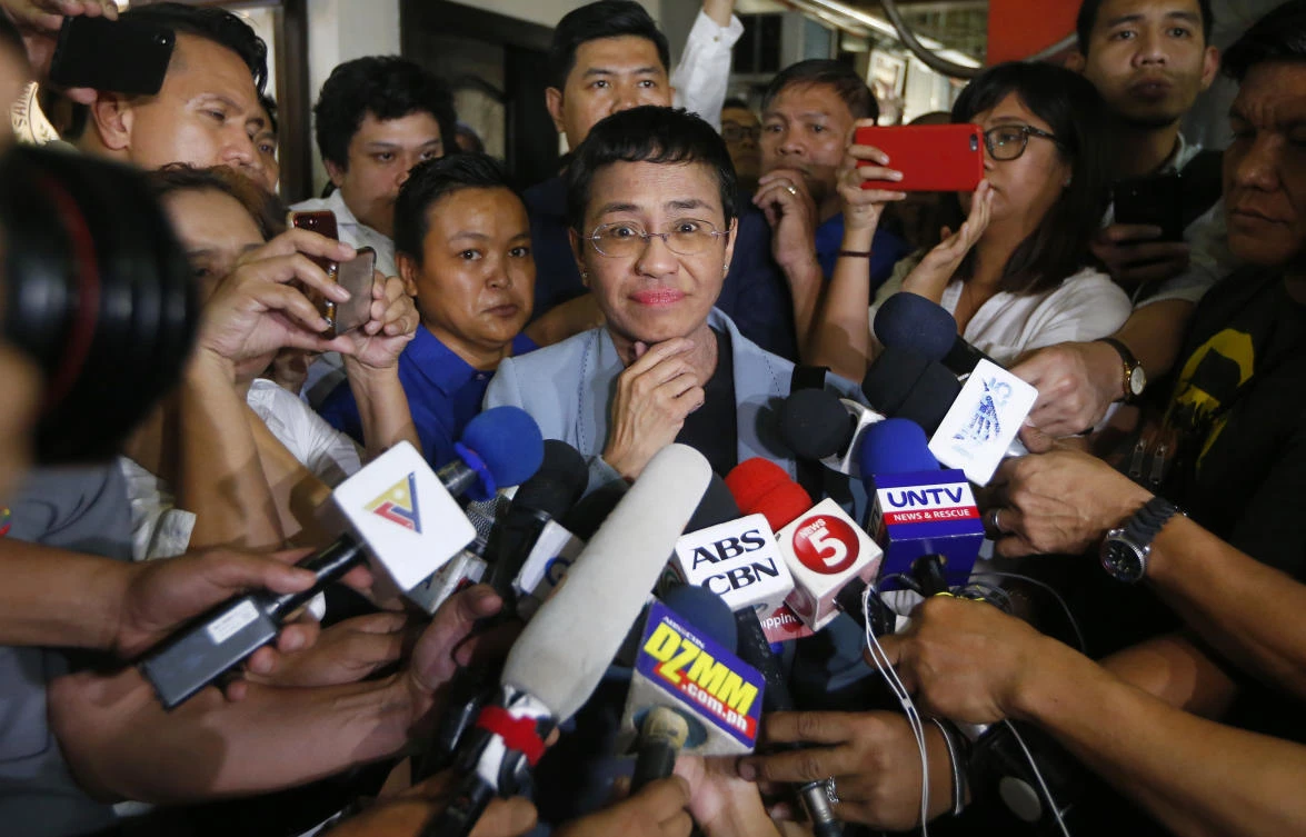 On Friday, Oct. 8, 2021 the Nobel Peace Prize was awarded to journalists Maria Ressa of the Philippines and Dmitry Muratov of Russia for their fight for freedom of expression. (File/AP)