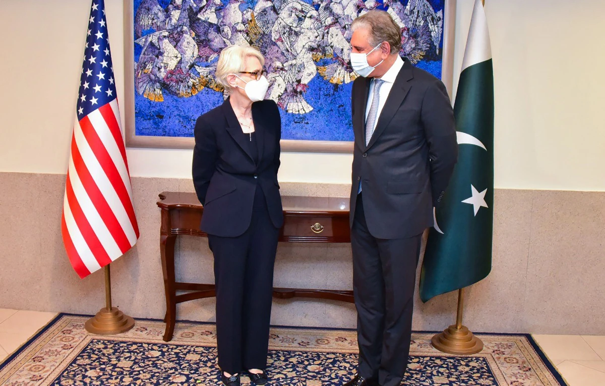 Sherman’s visit comes as Republican senators press for legislation back home sanctioning Pakistan ‘for providing safety for the Taliban.’ (AFP)