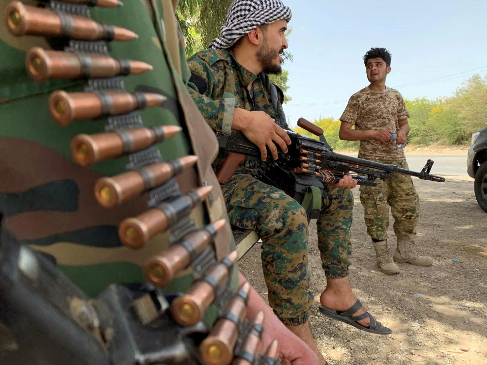 Fighters loyal to Libya’s internationally recognized government after regaining control of Tripoli on June 4, 2020. (Reuters)