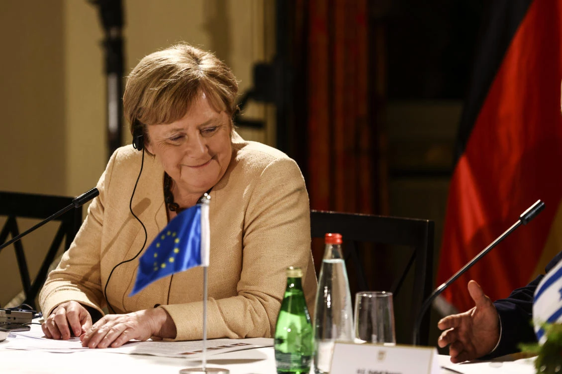 Germany’s Merkel tells Israel not to ‘lose sight’ of deal with Palestinians