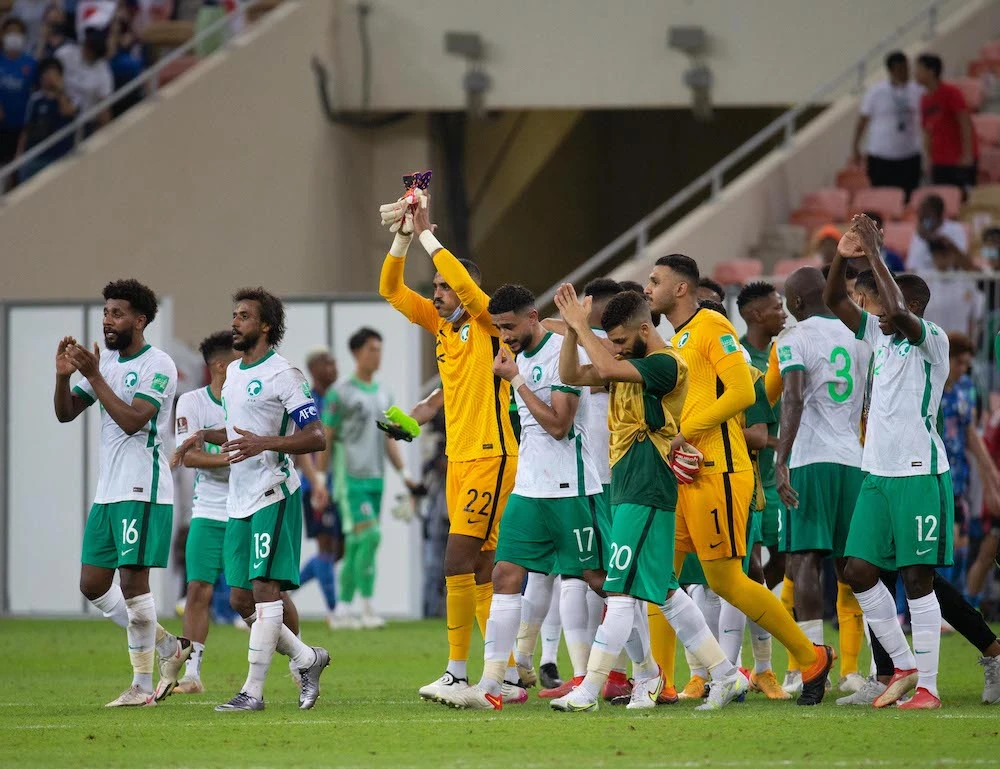 Saudi Arabia will be looking for a perfect start of 12 points from four matches when they take on China in Jeddah on Tuesday. (Mohammed Al-Mana)