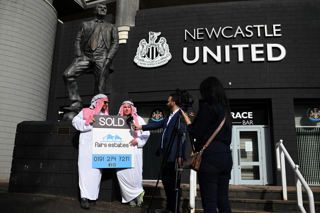 A consortium led by Saudi Arabia’s Public Investment Fund sealed a deal to buy Newcastle United for $410 million. (AFP)