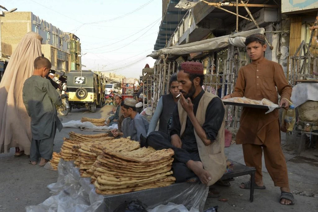 Afghanistan’s economy remains in a parlous state with international aid cut off, food prices rising and unemployment spiking. (AFP)