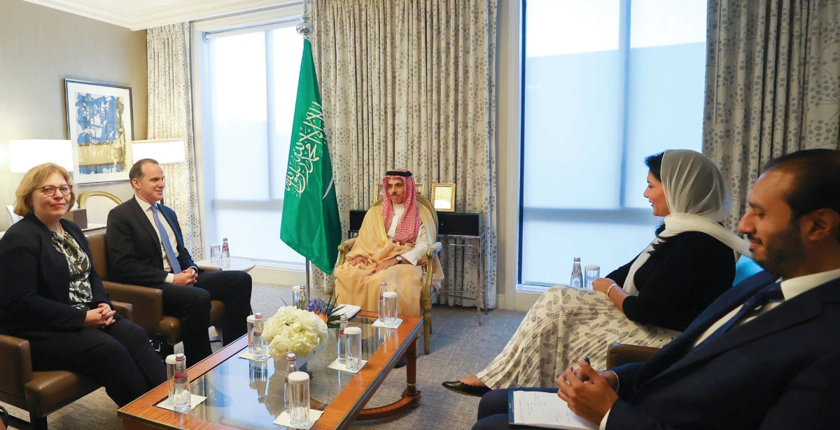 Saudi FM discusses Mideast peace concerns with US officials