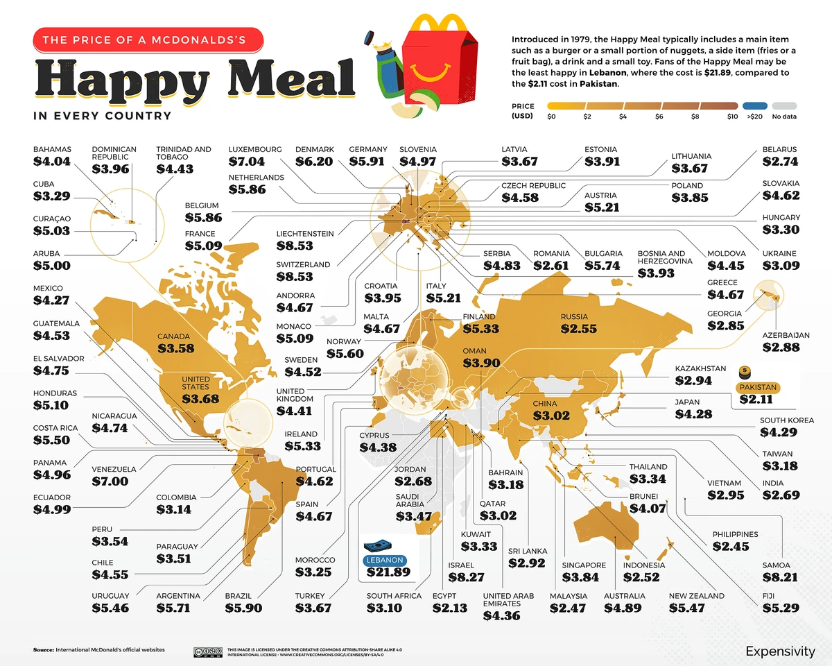 Haute cuisine: Lebanon has the most expensive McDonald’s menu in the world